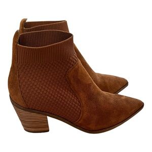 NIB Cole Haan Maggie Bootie 75MM British Tan Suede Size 6B Women Water Resistant